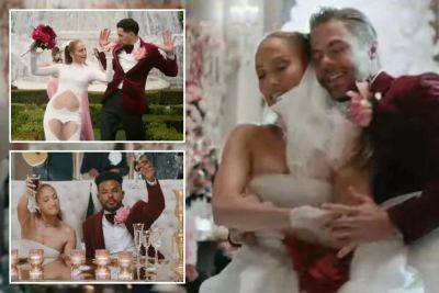 Always a bride: Jennifer Lopez marries Derek Hough in new ‘Can’t Get Enough’ video - nypost.com - county Ellis - county Love