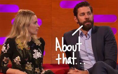 How Emily Blunt & John Krasinski Reacted To Hearing About Their 'Divorce' Rumors! - perezhilton.com