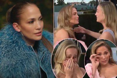 Jennifer Lopez Fights Back Tears As She Gushes Over Viral Golden Globes Moment With Brie Larson! - perezhilton.com