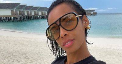 Rochelle Humes branded 'unreal' by fans as she struts on the beach amid 'embracing chaos' - www.manchestereveningnews.co.uk - Britain - Dubai - Maldives