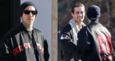 Travis Barker Meets Up for Lunch with Maneskin's Damiano David in Calabasas - www.justjared.com