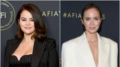 Selena Gomez and Emily Blunt Have a Joint Message For Nosy Internet Lip Readers - www.glamour.com - Los Angeles - USA