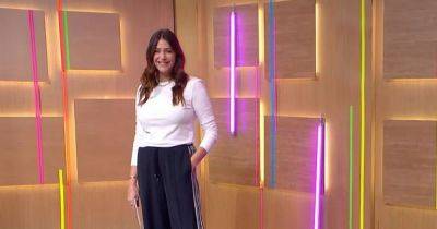 Lisa Snowdon’s Karen Millen trousers are the perfect combination of comfy and chic – and they’re on sale - www.ok.co.uk - Jersey - county Cotton