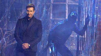 Dylan McDermott Gets Haunted by Anthony Anderson Dressed as AHS' Rubber Man at Emmys 2023 - www.justjared.com - Los Angeles - USA - county Story