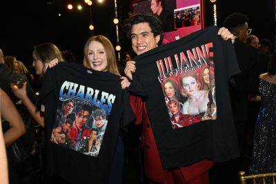 Charles Melton and Julianne Moore’s Fan T-Shirts Are Available to Buy Online - variety.com - USA - county Moore - city Moore - county Charles