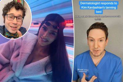 Doctors slam Kim Kardashian’s tanning bed boast after sister’s melanoma diagnosis - nypost.com - Kardashians