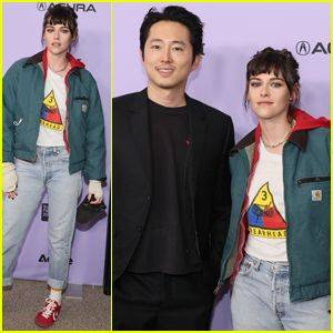 Kristen Stewart Looks Effortlessly Cool at 'Love Me' Premiere With Steven Yeun, Reunites With Jodie Foster During Sundance - www.justjared.com - county Love