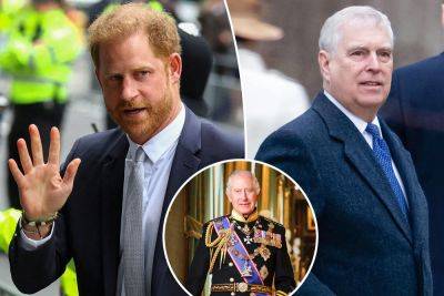 Prince Harry and Prince Andrew forbidden to act on King Charles’ behalf to avoid ‘potential problem’ - nypost.com