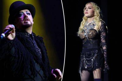 Boy George claims Madonna is ‘too full of herself’ to acknowledge him: She lacks a ‘sense of humor’ - nypost.com - New York