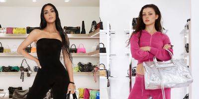 Kim Kardashian & Nicola Peltz Display Their Personal Purse Collections for Balenciaga Closet Campaign - www.justjared.com