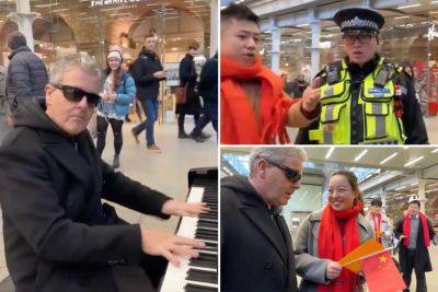British pianist YouTuber confronted by police after Chinese nationals demand he delete video showing their faces - nypost.com - Britain - China