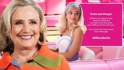Hillary Clinton Sends Message To Greta Gerwig & Margot Robbie Following Oscars Snubs: “You’re Both So Much More Than Kenough” - deadline.com