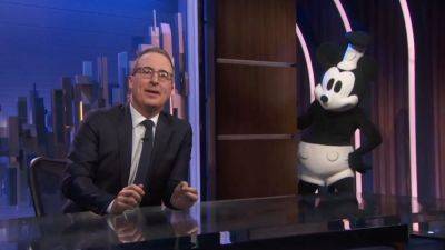 John Oliver Promotes ‘Last Week Tonight’s 2024 Premiere Taunting Disney With ‘Steamboat Willie’s Mickey Mouse - deadline.com