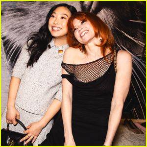 Awkwafina & Natasha Lyonne Reunite at Launch Party for New Tory Burch Store - www.justjared.com - Los Angeles - county Mitchell - county Brooks