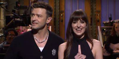 Dakota Johnson Kicks Off 'Saturday Night Live' With Help From Justin Timberlake and Jimmy Fallon! - www.justjared.com