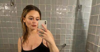 Pregnant Emily Atack is glowing as she shows off growing baby bump in swimsuit - www.ok.co.uk