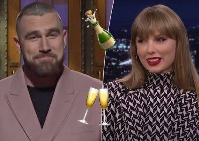 Taylor Swift Bought HOW MUCH Champagne To Party With Travis Kelce After This Weekend's Game?! - perezhilton.com - USA - state Maryland - Kansas City - city Baltimore