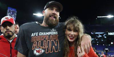 Taylor Swift Embraces Travis Kelce on Field After Chiefs Clinch Super Bowl 2024 Appearance - Watch the Clip! - www.justjared.com - state Maryland - Kansas City - Baltimore, state Maryland
