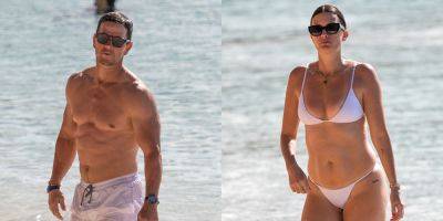 Mark Wahlberg & Wife Rhea Match in White Swimsuits for Another Barbados Beach Day - www.justjared.com - Barbados
