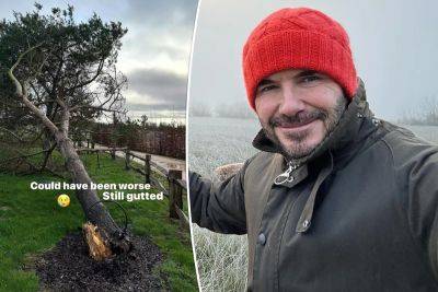 ‘Gutted’ David Beckham reveals storm damage to his UK family home - nypost.com - Britain