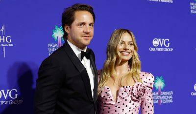 Margot Robbie Channels 'Barbie' Again for Date Night with Husband Tom Ackerley at Palm Springs Film Festival Awards - www.justjared.com - city Palm Springs