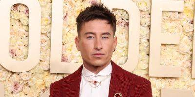 Barry Keoghan Looks Handsome in a Red Louis Vuitton Suit on Golden Globes 2024 Red Carpet - www.justjared.com - Beverly Hills