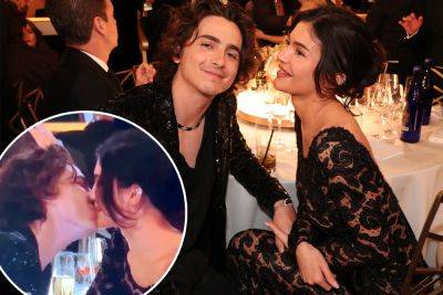 Wait, did Timothée Chalamet say ‘I love you’ to Kylie Jenner before their Golden Globes kiss? - nypost.com - USA - Beverly Hills