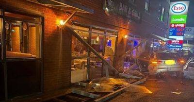 Restaurant issues statement after car smashes into front as families eat dinner - causing £30k of damage - www.manchestereveningnews.co.uk