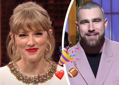 Travis Kelce & Taylor Swift Sing You Belong With Me And Love Story To Each Other During Wild Super Bowl Afterparty -- AWW! - perezhilton.com - Las Vegas - Kansas City