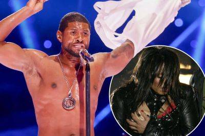 Shirtless Usher at Super Bowl 2024 sparks debate 20 years after Janet Jackson’s ‘Nipplegate’ - nypost.com
