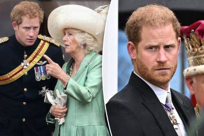 Prince Harry ‘preferred not to be in the same room’ as ‘villain’ Queen Camilla during brief UK trip: longtime pal - nypost.com - Britain