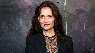 Katie Holmes Pairs a Barely-There Dress With an Extra-Large Blazer for Her Latest Sheer Look - www.glamour.com - New York - New York