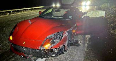 Ferrari driver has lucky escape after crashing £350k supercar - www.manchestereveningnews.co.uk