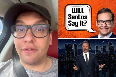 Lyin’ expelled ex-Rep. George Santos makes Jimmy Kimmel’s ‘wishes come true’ by suing host over misusing Cameo clips - nypost.com - Manhattan - George - city Santos, county George
