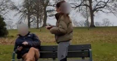 Influencer's fitness video sparks debate online after man in background refuses to move - www.dailyrecord.co.uk
