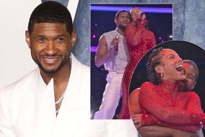Usher Defends HOT Chemistry With Married Alicia Keys During Halftime Performance! - perezhilton.com