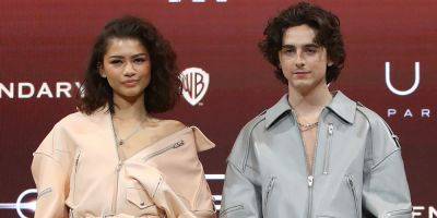 Zendaya & Timothee Chalamet Coordinate Their Looks for Latest 'Dune: Part Two' Press Stop! - www.justjared.com - USA - South Korea - county Butler - city Seoul, South Korea
