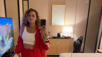 Blake Lively Finally Gave Us the Deets on Her Super Bowl ‘Shants’ and Her Subtle Homage to Ryan Reynolds - www.glamour.com - Kansas City - Adidas