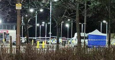 Scots shopping centre car park locked down as forensic tent erected behind cordon - www.dailyrecord.co.uk - Scotland - Centre