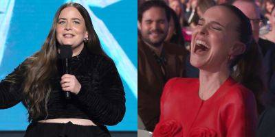 Aidy Bryant Jokingly Calls Natalie Portmant a 'Stupid B-tch' in Viral Roasting Moment From Film Independent Spirit Awards (Video) - www.justjared.com