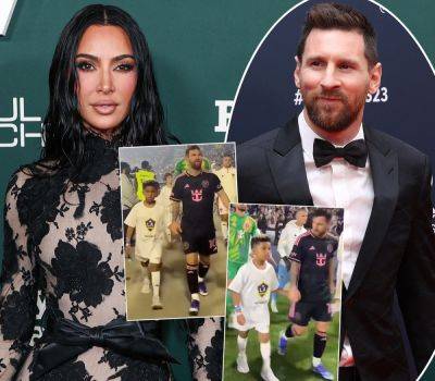 Kim Kardashian Facing HUGE Backlash For 8-Year-Old Saint West Holding Hands With Lionel Messi! - perezhilton.com - Los Angeles