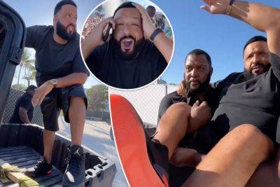 ‘Ridiculous’ DJ Khaled made his bodyguards carry him so his sneakers stayed clean: ‘Can I get everybody to help me?’ - nypost.com - Miami - Jordan