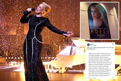 Adele postpones Las Vegas residency dates to ‘rest’ voice: ‘Doctor’s orders’ - nypost.com - Britain - Las Vegas