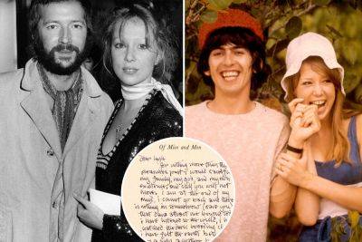 ‘Layla’ muse Pattie Boyd to auction letters Eric Clapton wrote to steal her from George Harrison - nypost.com
