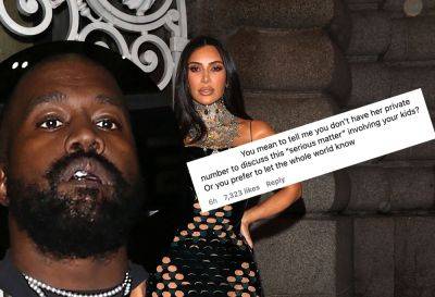 Kanye West's Followers Can't Believe He's Trying To Fight Publicly With Kim Kardashian AGAIN: 'Just Text Her Bro' - perezhilton.com