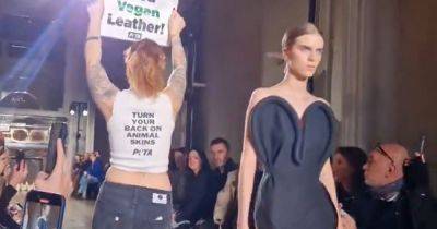 Protesters storm Victoria Beckham's Paris Fashion Week show - www.manchestereveningnews.co.uk - London - New York - Manchester - city Milan