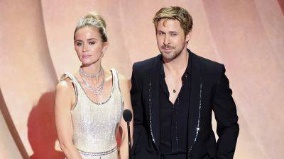 Ryan Gosling and Emily Blunt Roast ‘Barbenheimer’ Rivalry at the Oscars; Blunt Jokingly Accuses Gosling of Spray Painting Ken’s Abs - variety.com