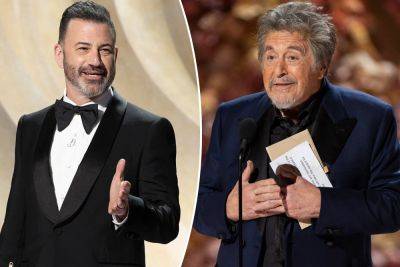 Jimmy Kimmel mocks Al Pacino’s Best Picture Oscars 2024 flub - nypost.com