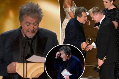 Al Pacino addresses ‘offensive and hurtful’ Oscars 2024 Best Picture blunder - nypost.com