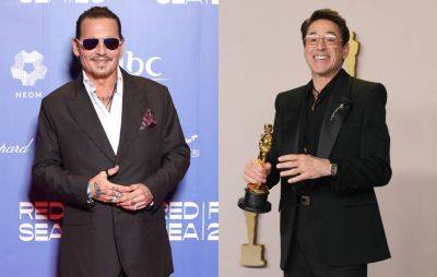 Johnny Depp shares fake Oscars photo with Robert Downey Jr that never happened - www.nme.com